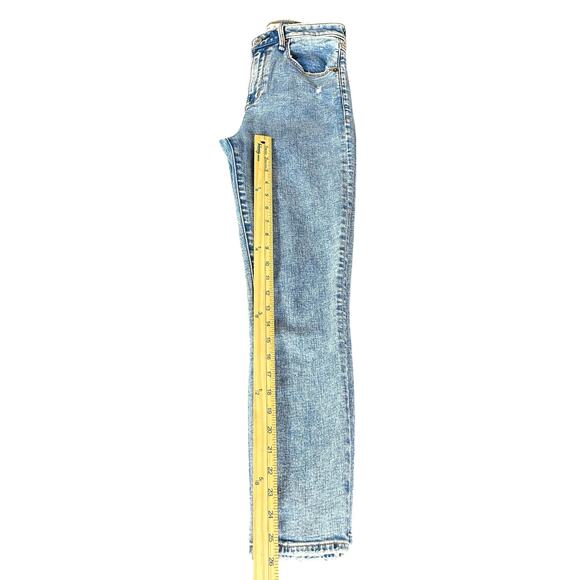Abercrombie & Fitch Jeans Women Sz 26 (2) Blue Distressed Curve Skinny High Rise - Picture 9 of 11